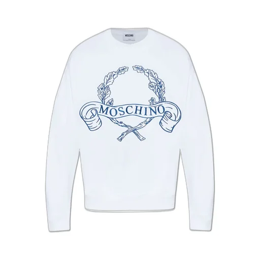 Moschino Laurel Crown Logo Embroidered Crewneck Sweatshirt