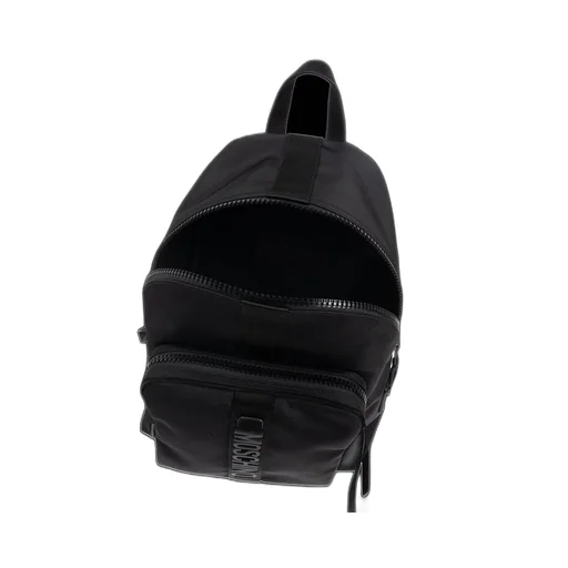Moschino Logo Lettering Zipepd Backpack