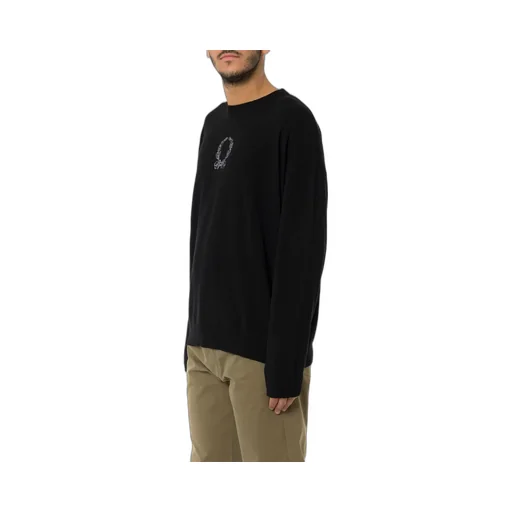 Moschino Laurel Crown Embroidered Crewneck Pullover