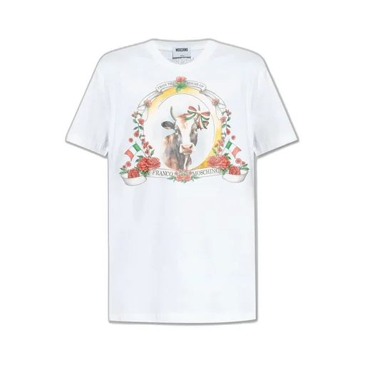 Moschino Graphic Printed Crewneck T-Shirt