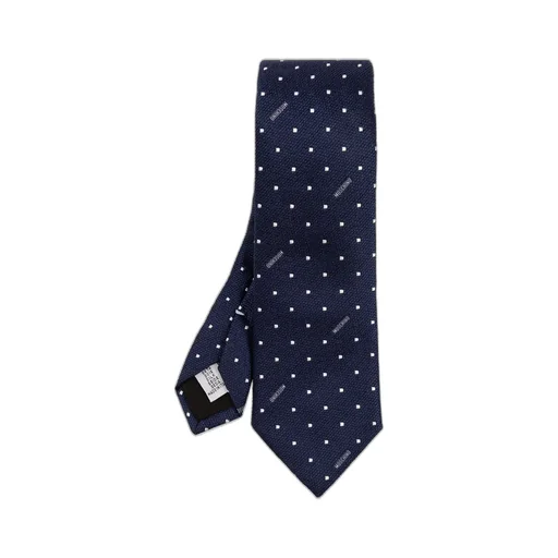 Moschino Polka Dot Detailed Pointed Tip Tie