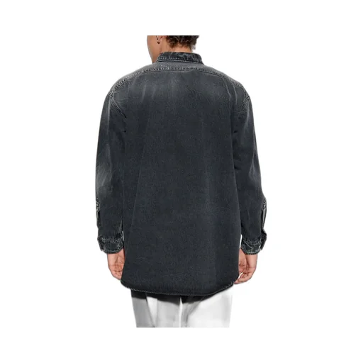 Moschino Logo Patch Denim Shirt