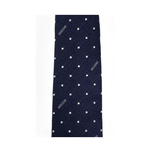 Moschino Polka Dot Detailed Pointed Tip Tie