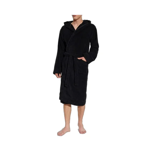 Moschino Logo Intarsia Hooded Bathrobe