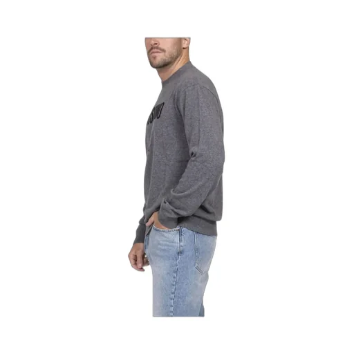 Moschino Logo Intarsia Crewneck Jumper