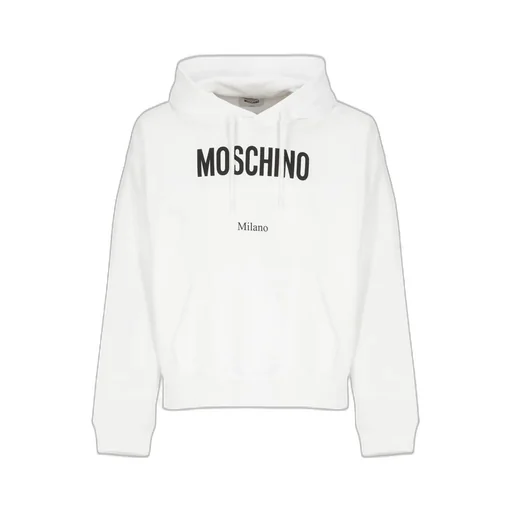 Moschino Logo Print Drawstring Hoodie