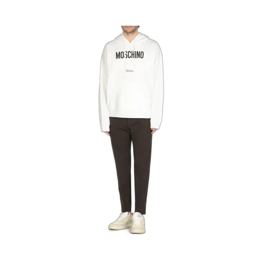 Moschino Logo Print Drawstring Hoodie