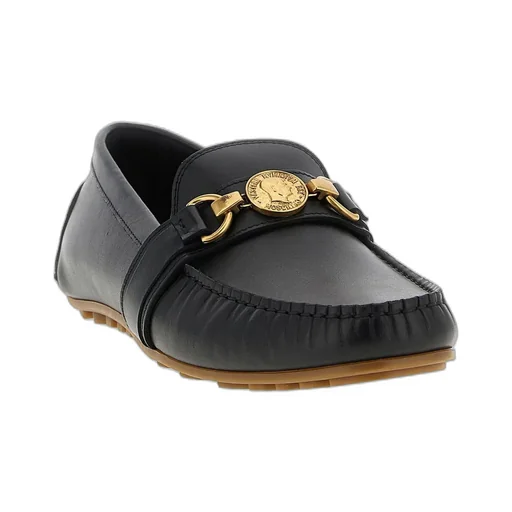Moschino Logo Plaque Penny Loafers