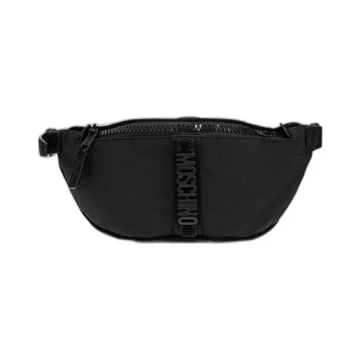 Moschino Logo-Plaque Zipped Belt Bag