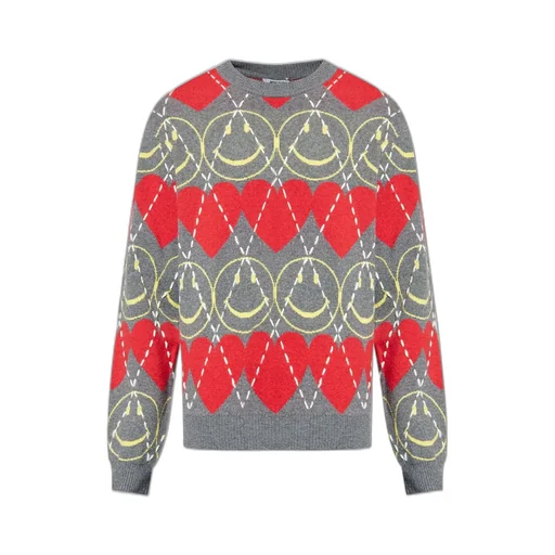 Moschino Smiley Patterned Knitted Jumper