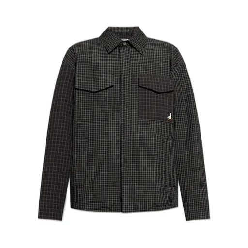 Moschino Pocket Detailed Checked Jacket