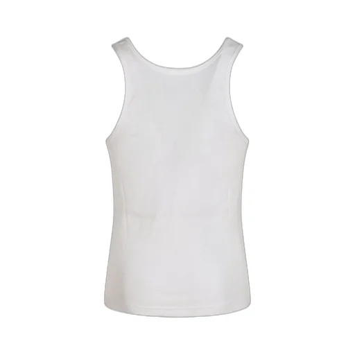 Moschino Slogan-Printed Ribbed Tank Top