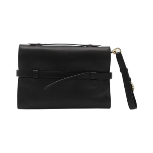 Moschino Logo Embossed Shoulder Bag