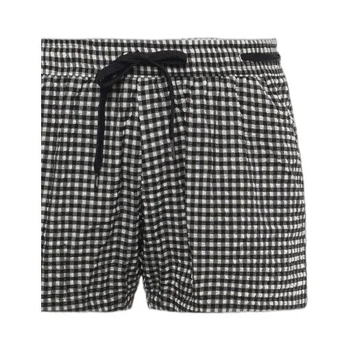 Moschino Checked Drawstring Swim Shorts