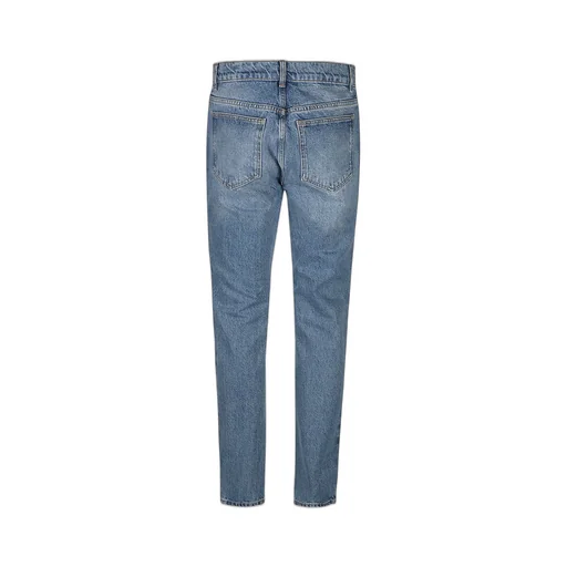 Moschino Leo Teddy Patch Straight-Leg Jeans
