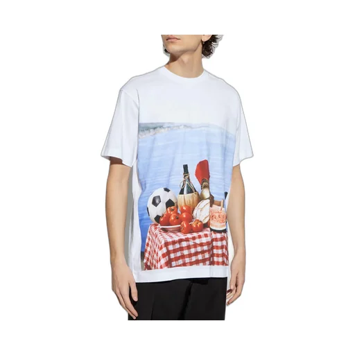 Moschino Photo Printed Jersey T-Shirt