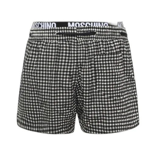 Moschino Checked Drawstring Swim Shorts
