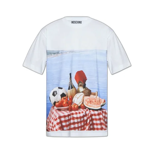 Moschino Photo Printed Jersey T-Shirt
