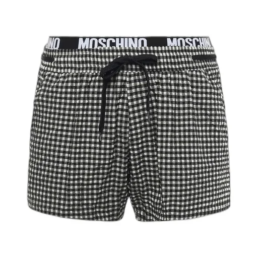 Moschino Checked Drawstring Swim Shorts