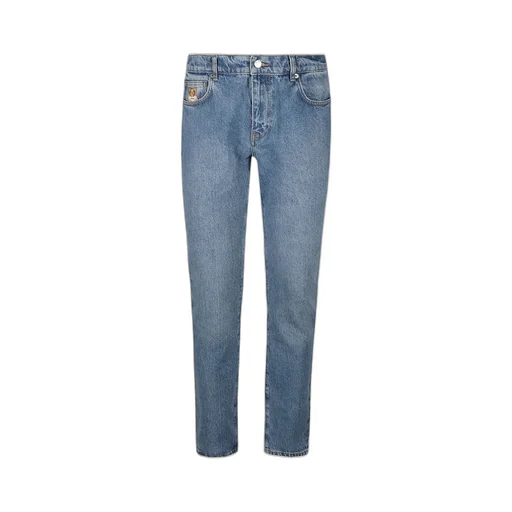 Moschino Leo Teddy Patch Straight-Leg Jeans