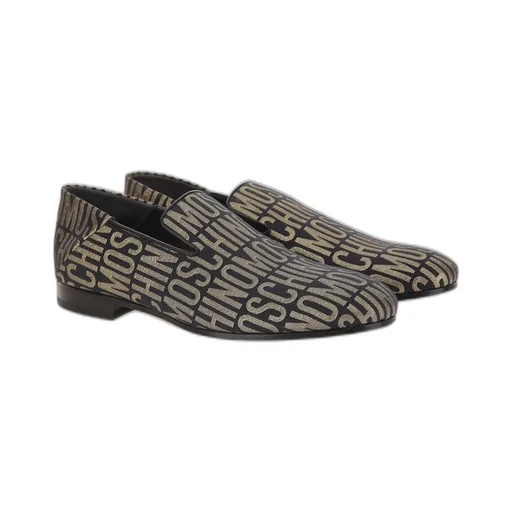 Moschino Allover Logo Printed Loafers