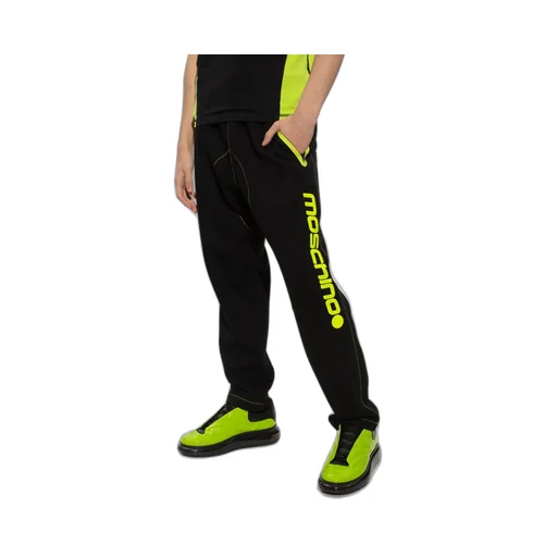 Moschino Logo-Printed Elasticated Waistband Pants