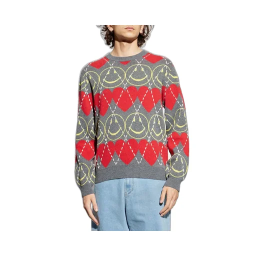 Moschino Smiley Patterned Knitted Jumper