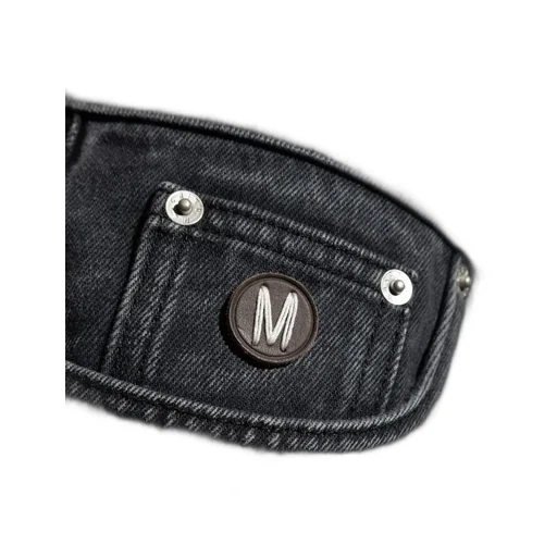 Moschino Logo Patch Faded Jeans
