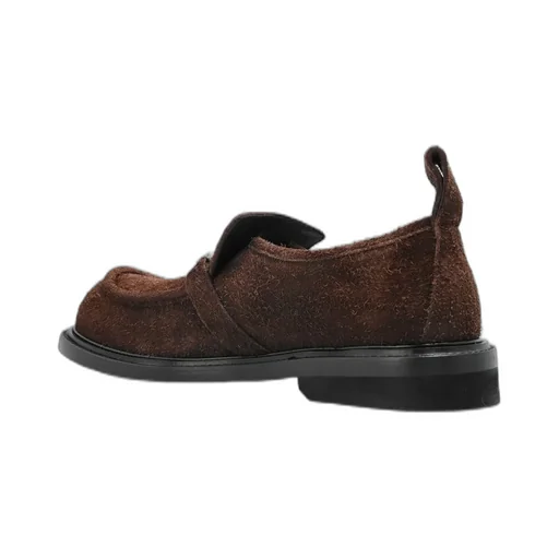 Moschino Round Toe Slip-On Loafers