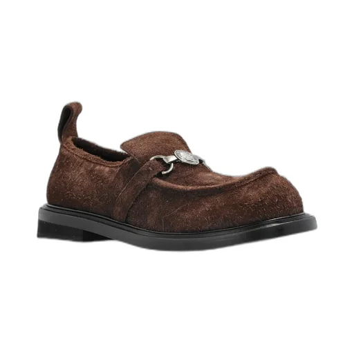 Moschino Round Toe Slip-On Loafers