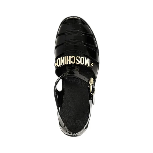 Moschino Logo Lettering Sandals