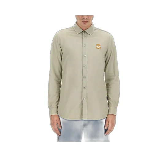 Moschino Buttoned Long-Sleeved Denim Shirt
