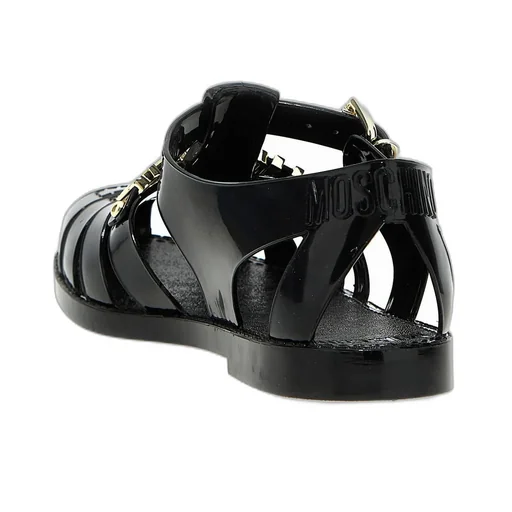 Moschino Logo Lettering Sandals