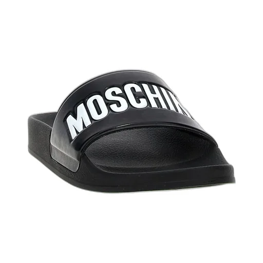 Moschino Logo Detailed Open-Toe Slides