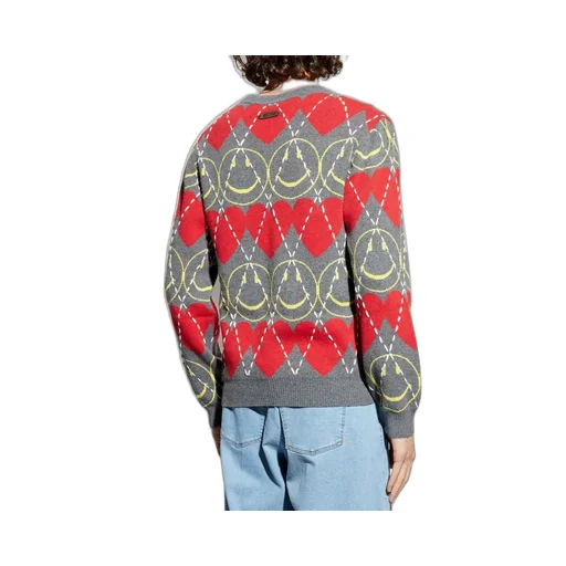 Moschino Smiley Patterned Knitted Jumper