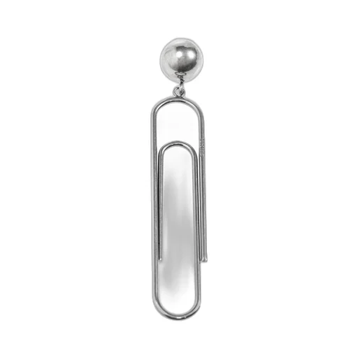 Moschino Logo Engraved Clip-On Earrings