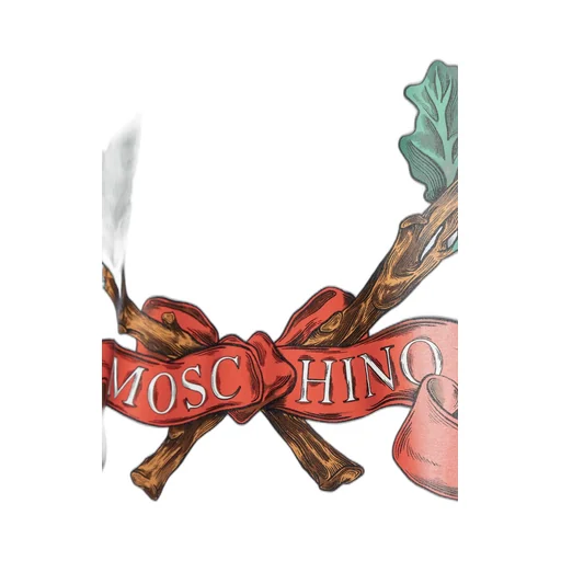 Moschino Laurel Printed Crewneck T-Shirt