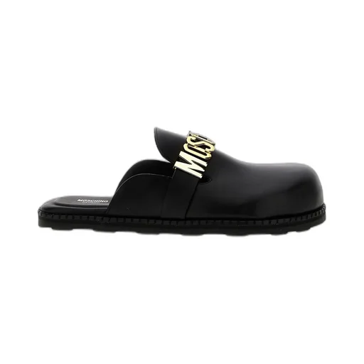 Moschino Birky Logo Lettering Mules