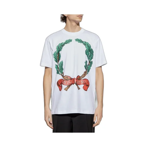 Moschino Laurel Printed Crewneck T-Shirt