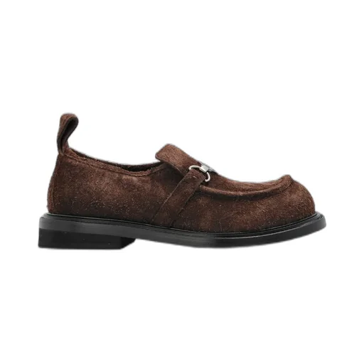 Moschino Round Toe Slip-On Loafers