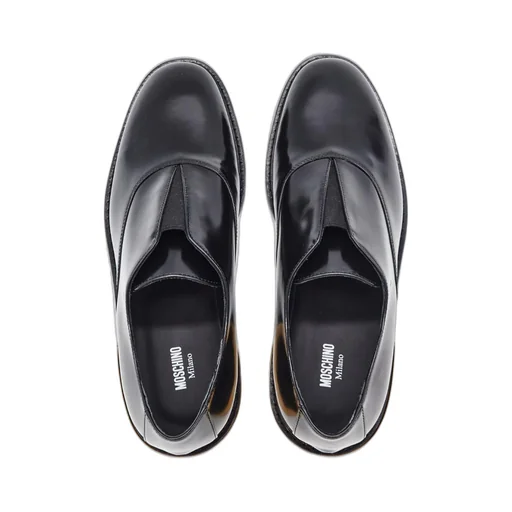 Moschino Almond Toe Slip-On Loafers