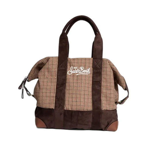 Mc2 Saint Barth Houndstooth Travel Bag