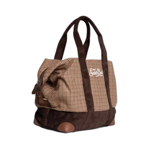 Mc2 Saint Barth Houndstooth Travel Bag