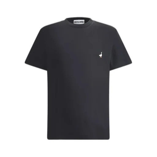 Moschino Duck-Embroidered Crewneck T-Shirt