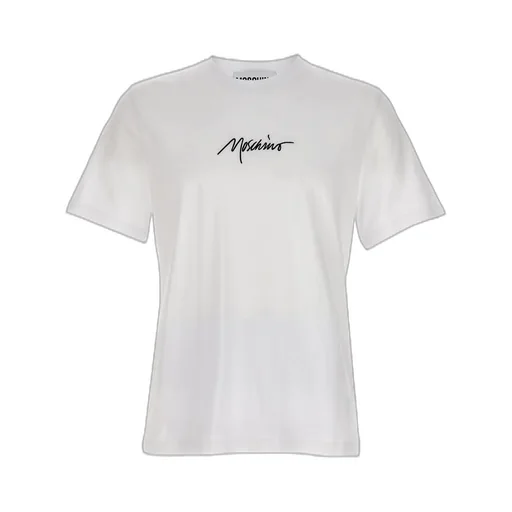 Moschino Logo Embroidered Crewneck T-Shirt