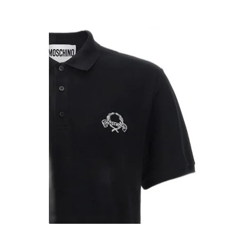 Moschino Laurel Embroidered Polo Shirt
