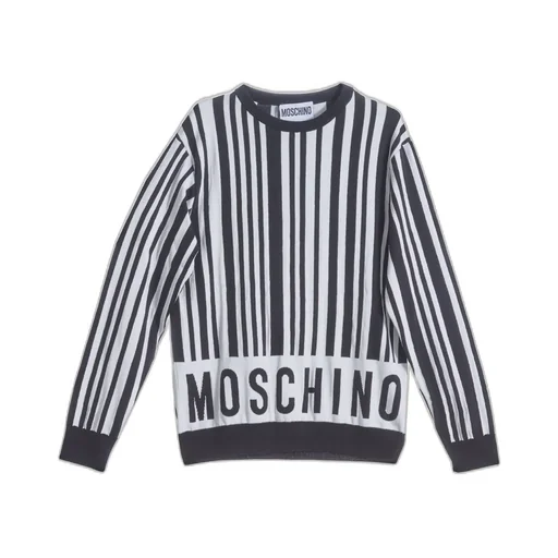 Moschino Logo Intarsia Crewneck Jumper