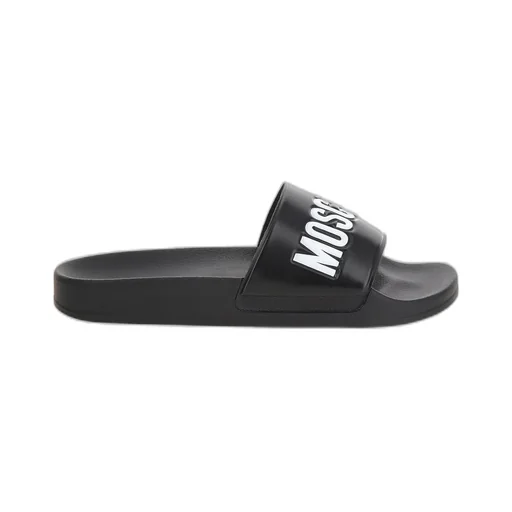 Moschino Logo Slide Sandals