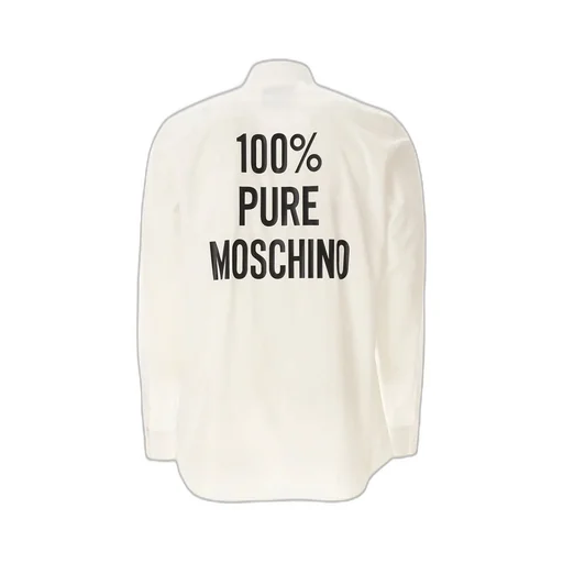 Moschino Slogan-Printed Long Sleeved Shirt