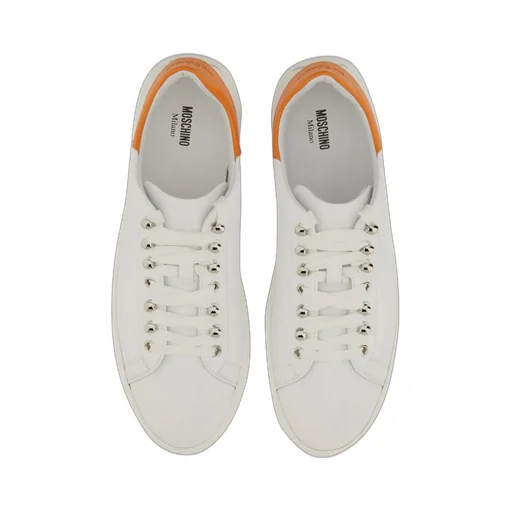 Moschino Round Toe Low-Top Sneakers